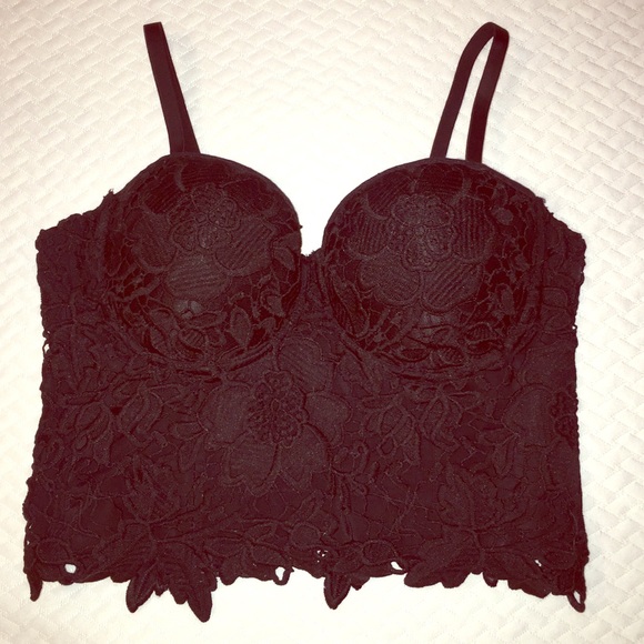 Papaya Tops - Black corset crop top